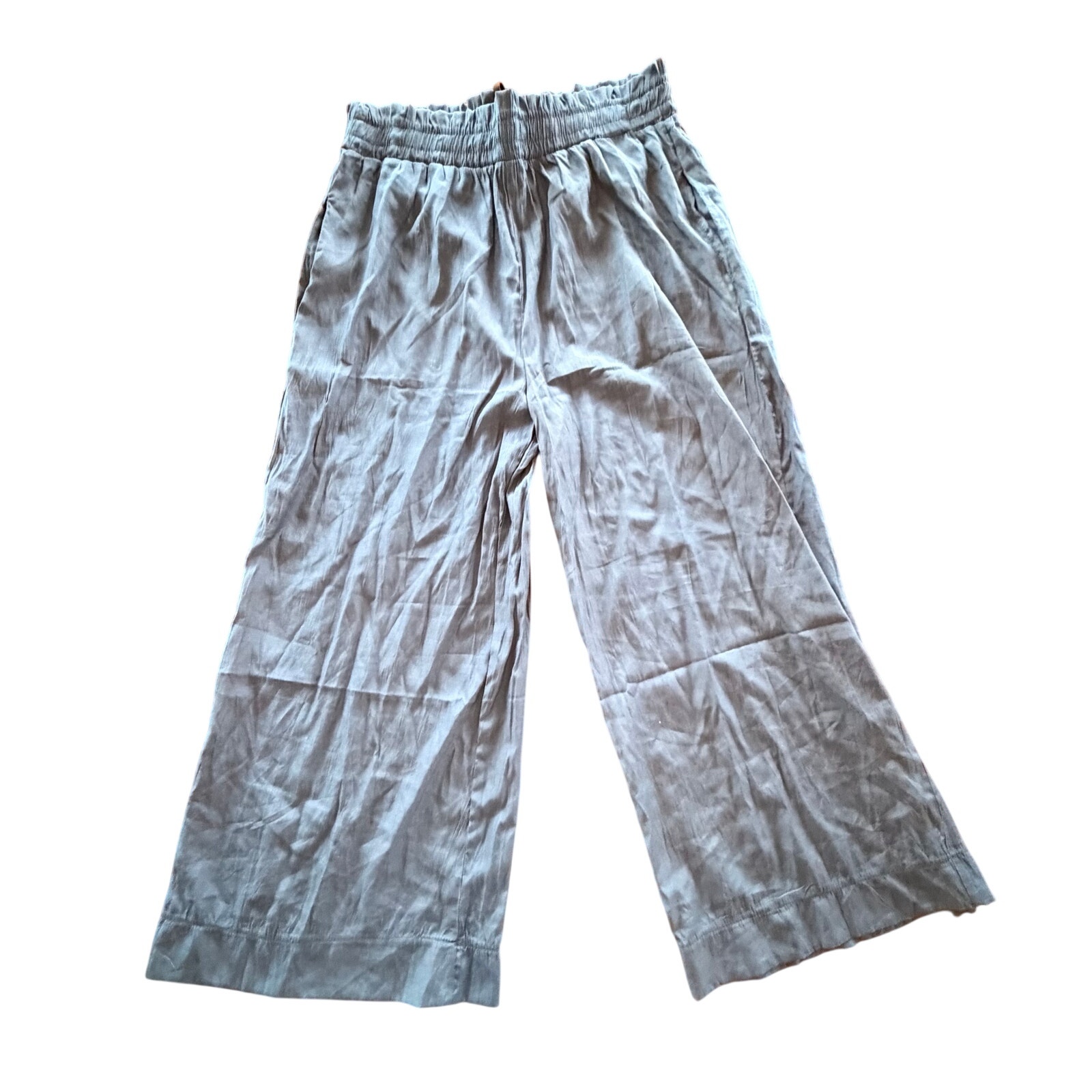 Mersea Tulum Wide Leg Drawstring Pant Flowy Blue Soft Travel Medium
